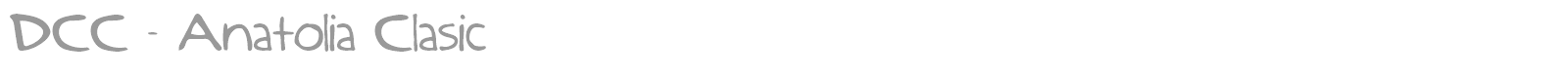 DCC Anatolia Classic font preview
